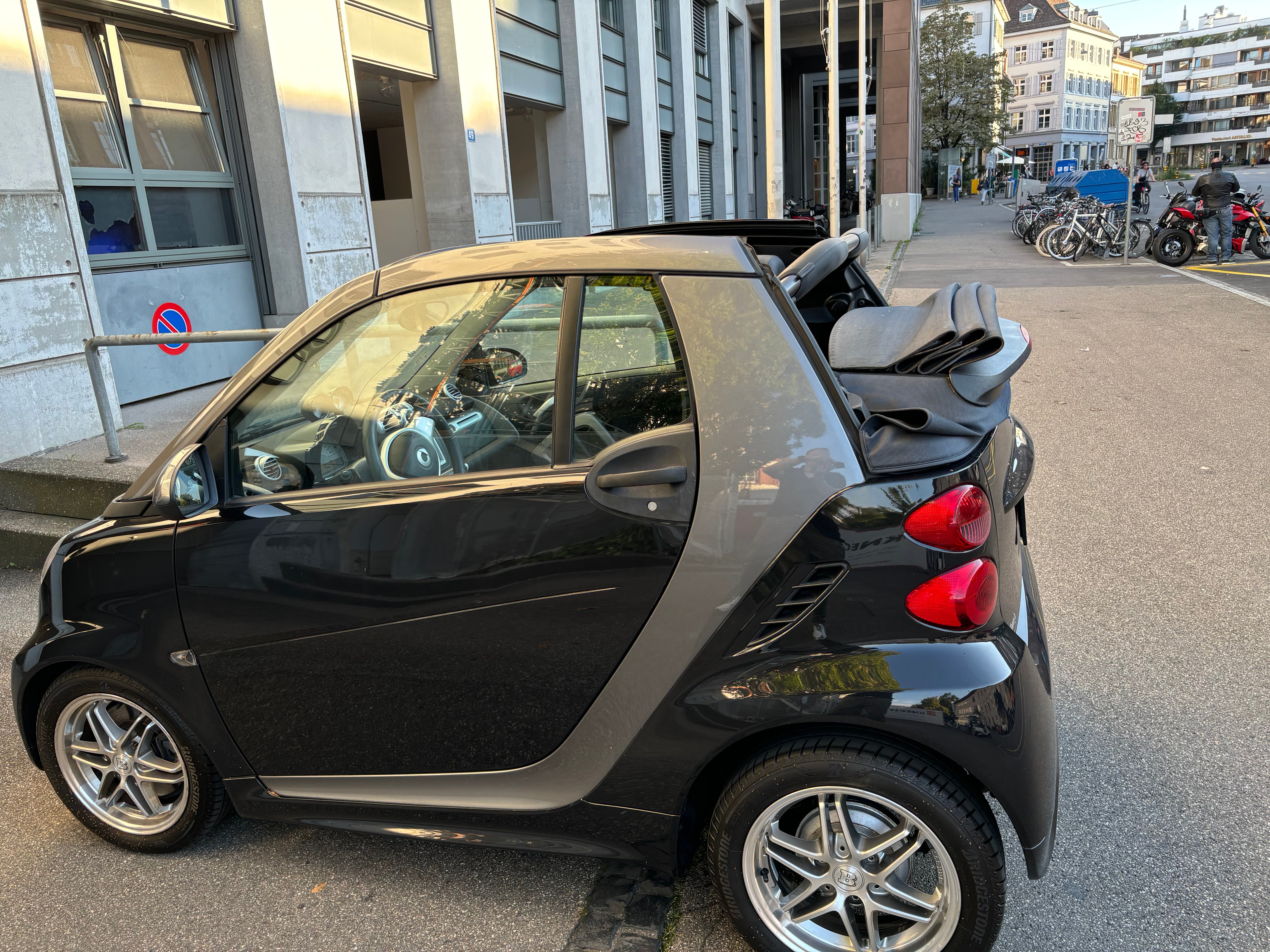 SMART fortwo Passion mhd cabriolet / Cabrio - schwarz