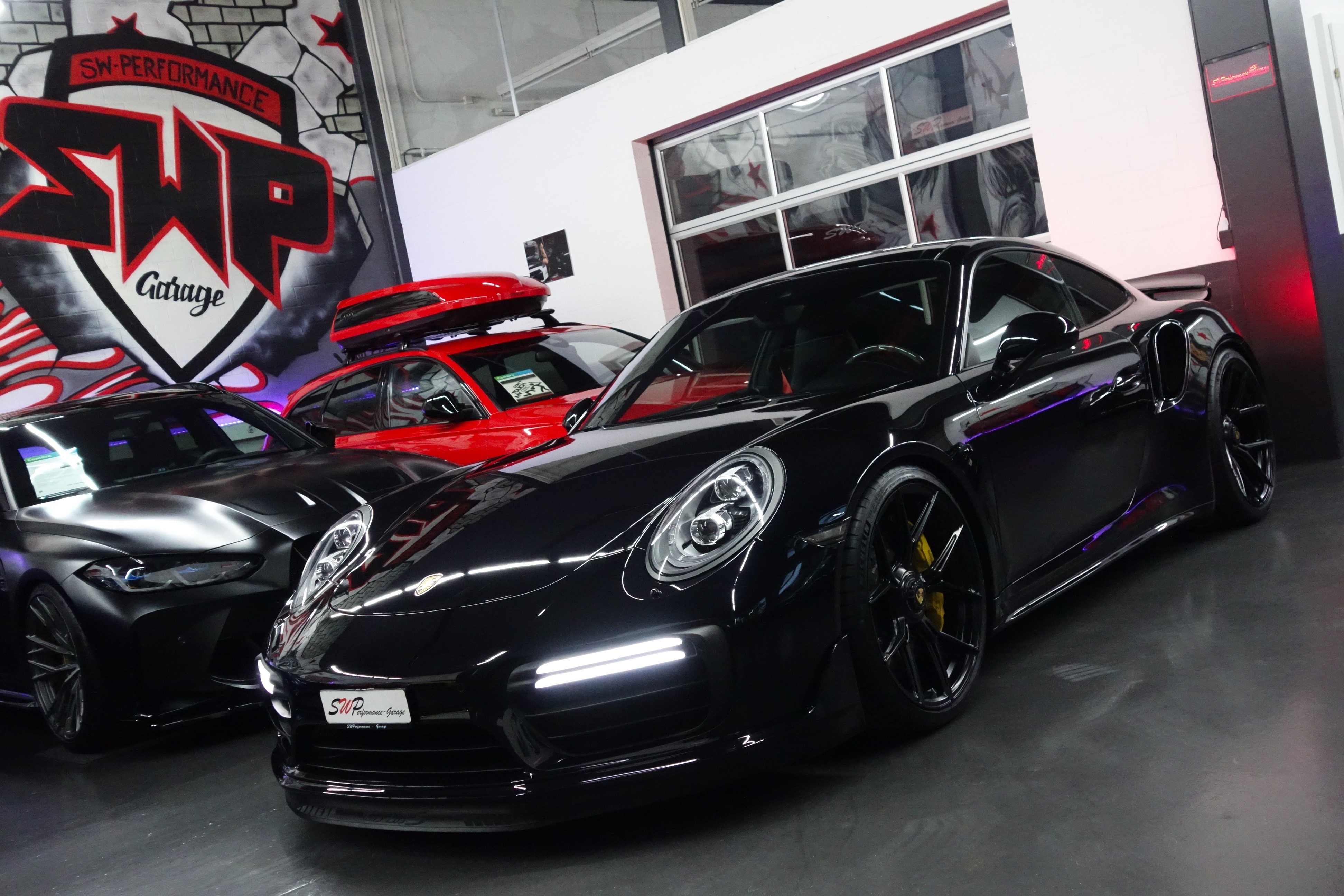 PORSCHE 911 TURBO S PDK CH-FZ 991.2 BLACK AERO//LIFT 580PS