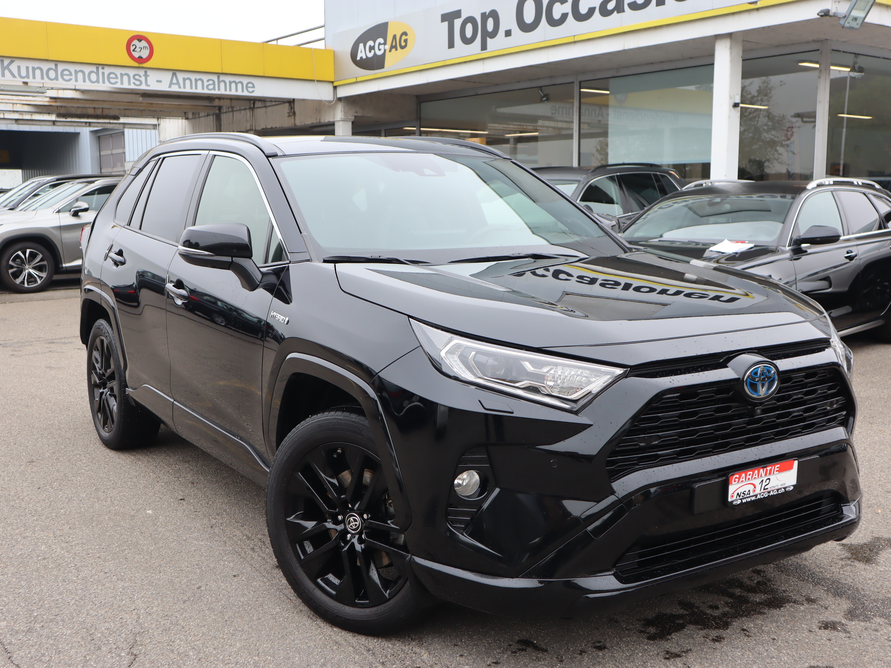 TOYOTA RAV-4 2.5 HSD Black Edition e-CVT 4WD ** Gr.Navi mit RF-Kamera 360°** Voll-Leder Sitze ** P.Schiebedach ** 19