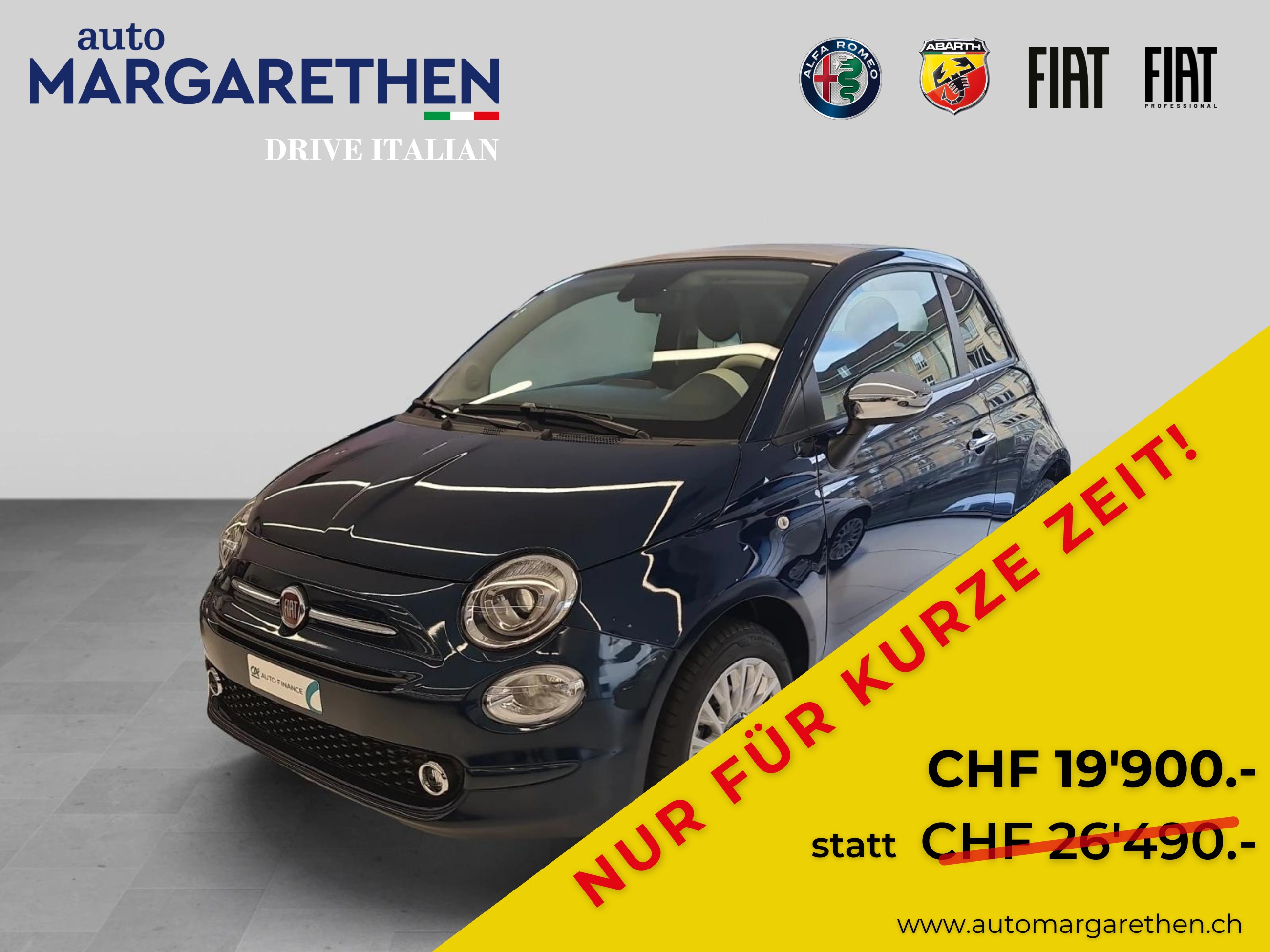 FIAT 500C 1.0 N3 MHD Swiss Edition