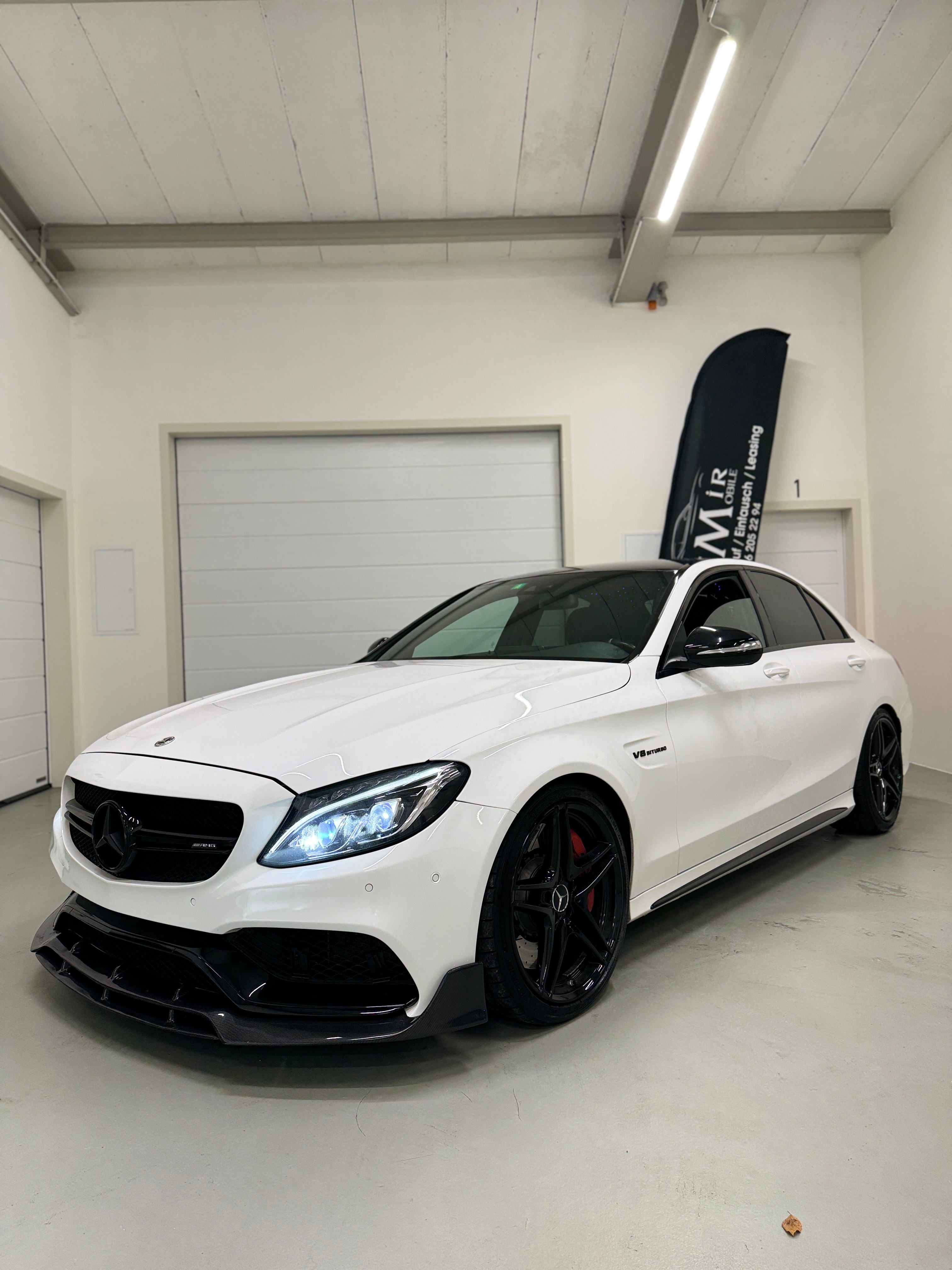 MERCEDES-BENZ C 63 S AMG Speedshift *KW Gewindefedern / Sternenhimmel / Burmester / Performance Abgasanlage / LED ILS*