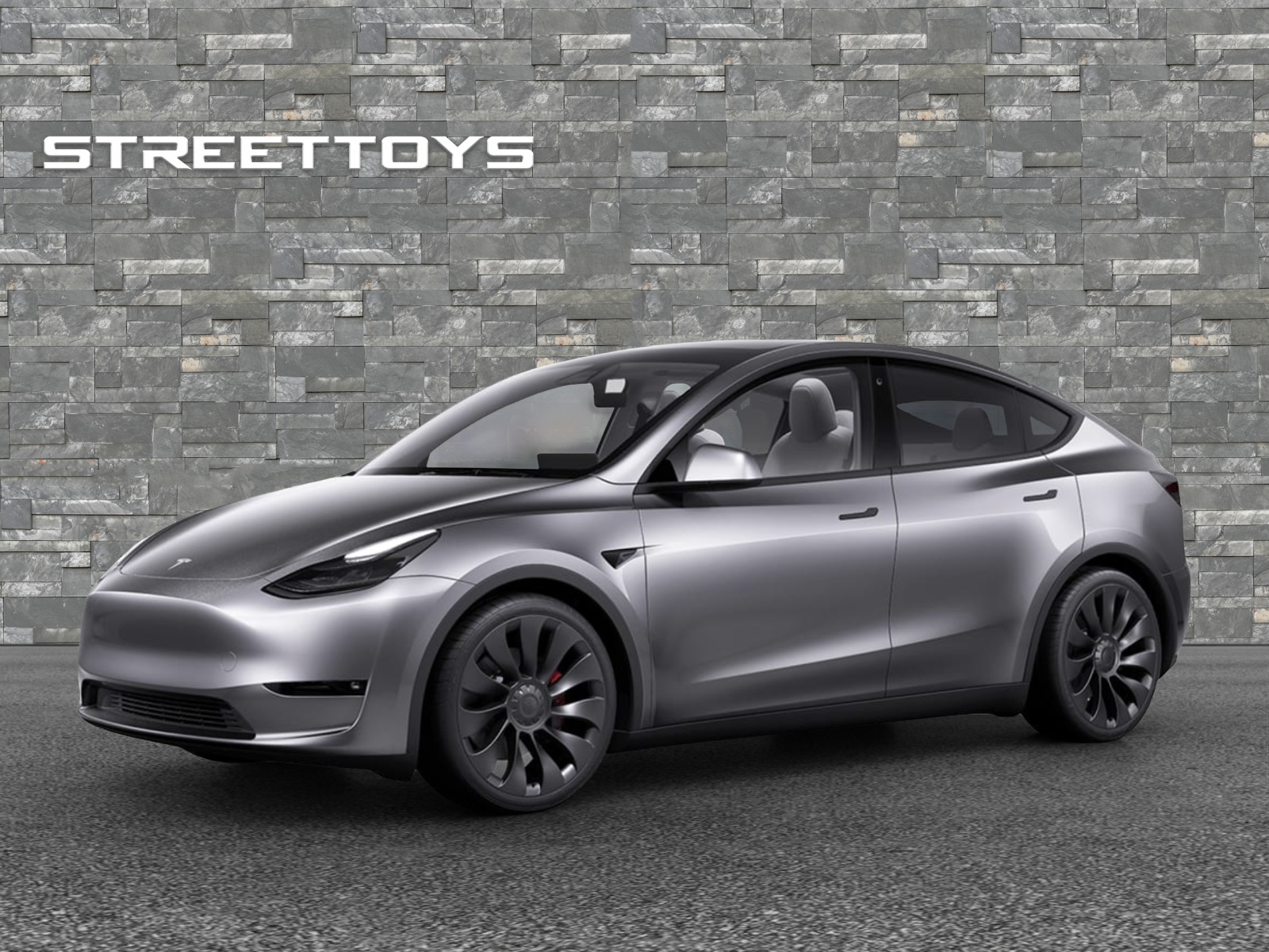 TESLA Model Y Performance *Vision* Quicksilver* White Interior