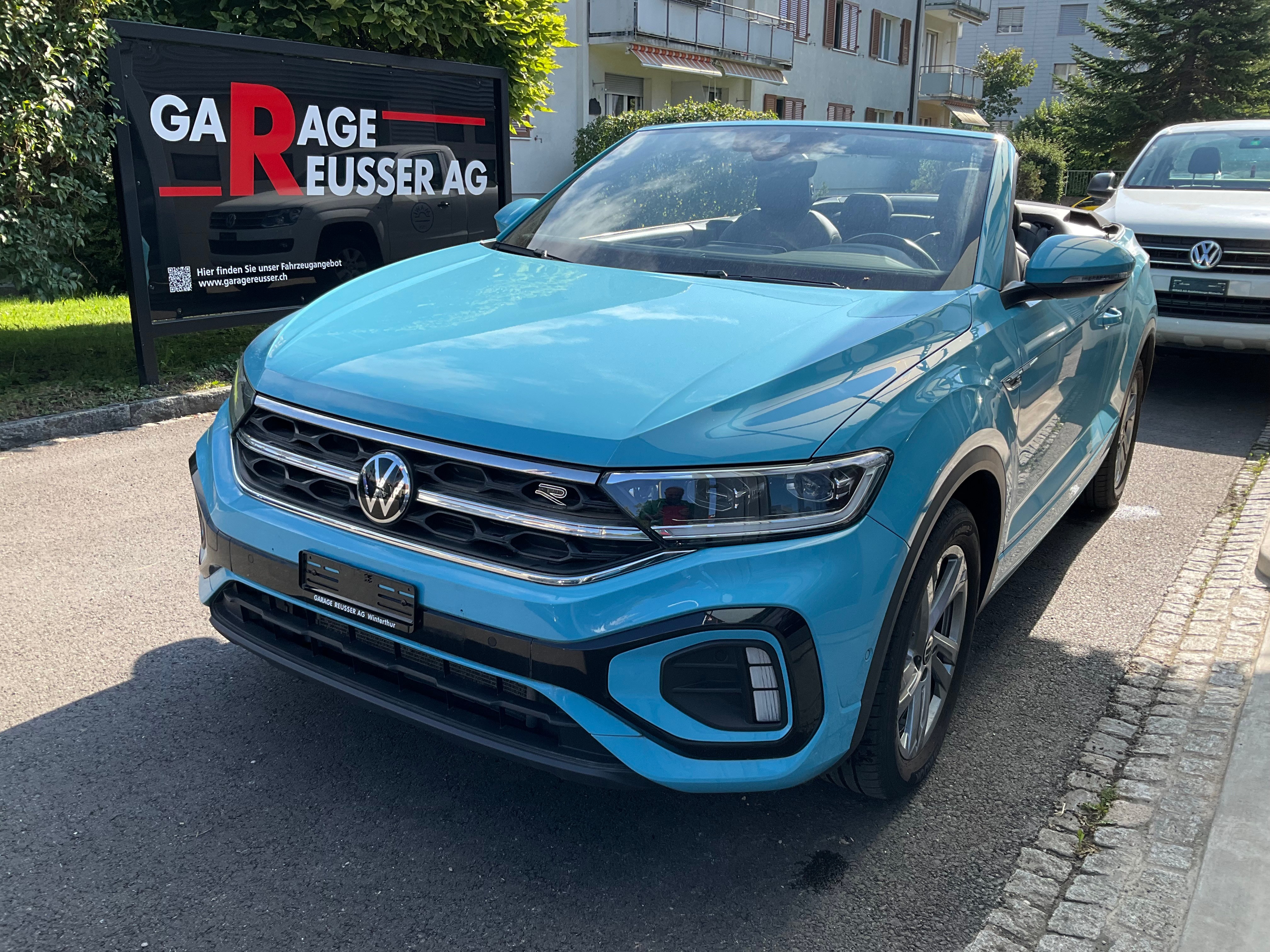 VW T-ROC CABRIOLET 1.5 TSI EVO R-LINE DSG *** SONDERFARBE TEAL BLUE ***