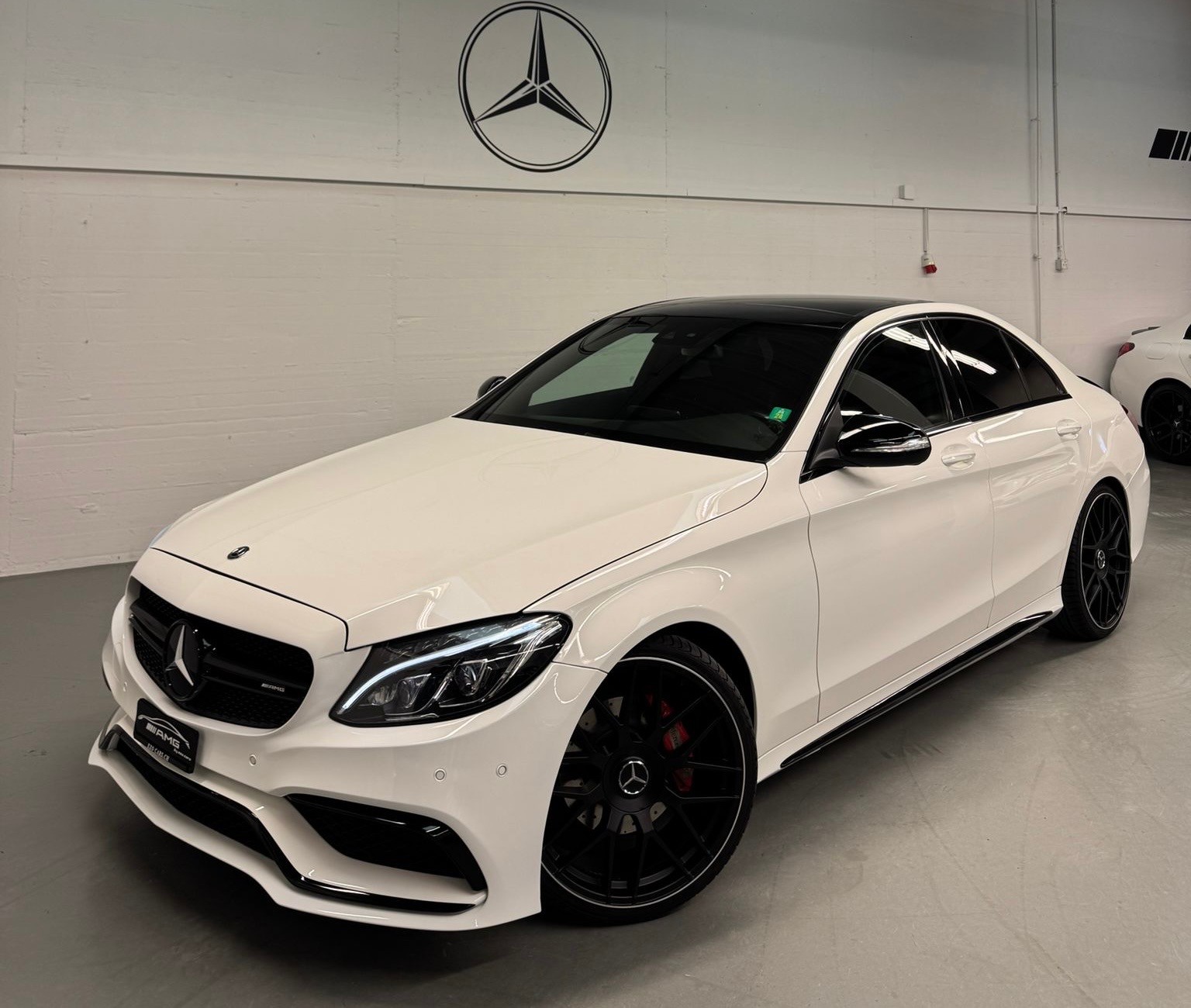 MERCEDES-BENZ C 220 BlueTEC * C63 S AMG Bodykit * 7G-Tronic Limited White Black Performance