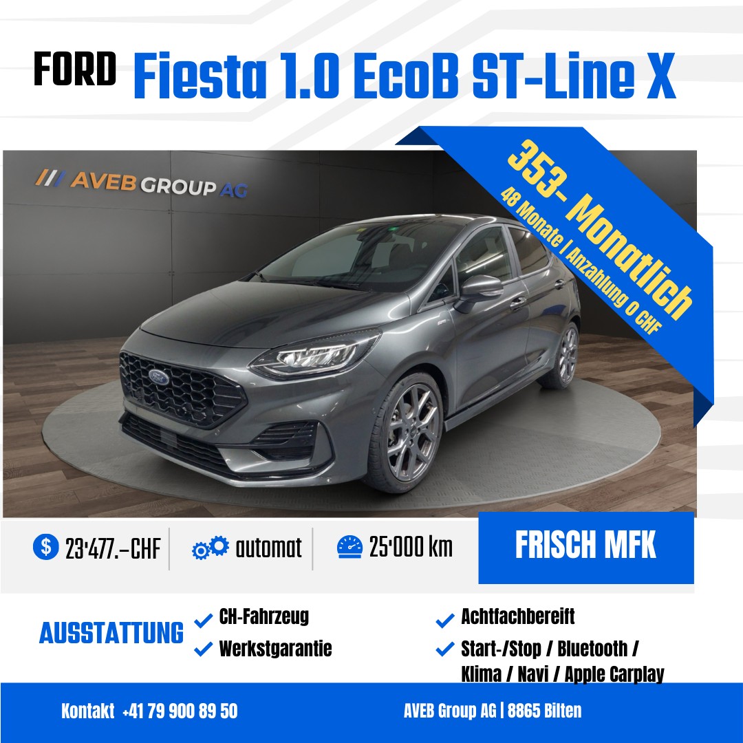 FORD Fiesta 1.0 EcoB Hybrid ST-Line X