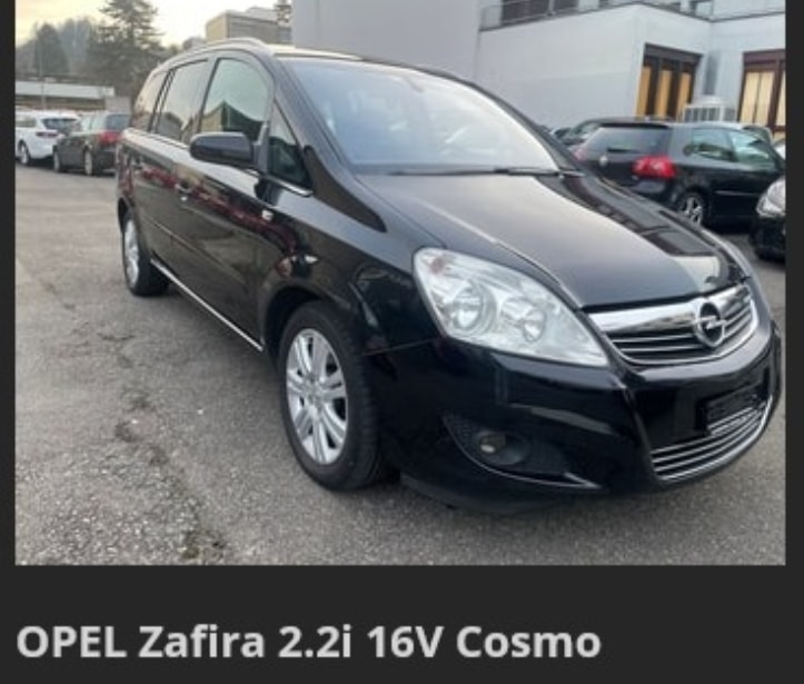 OPEL Zafira 2.2i 16V Cosmo Automatic