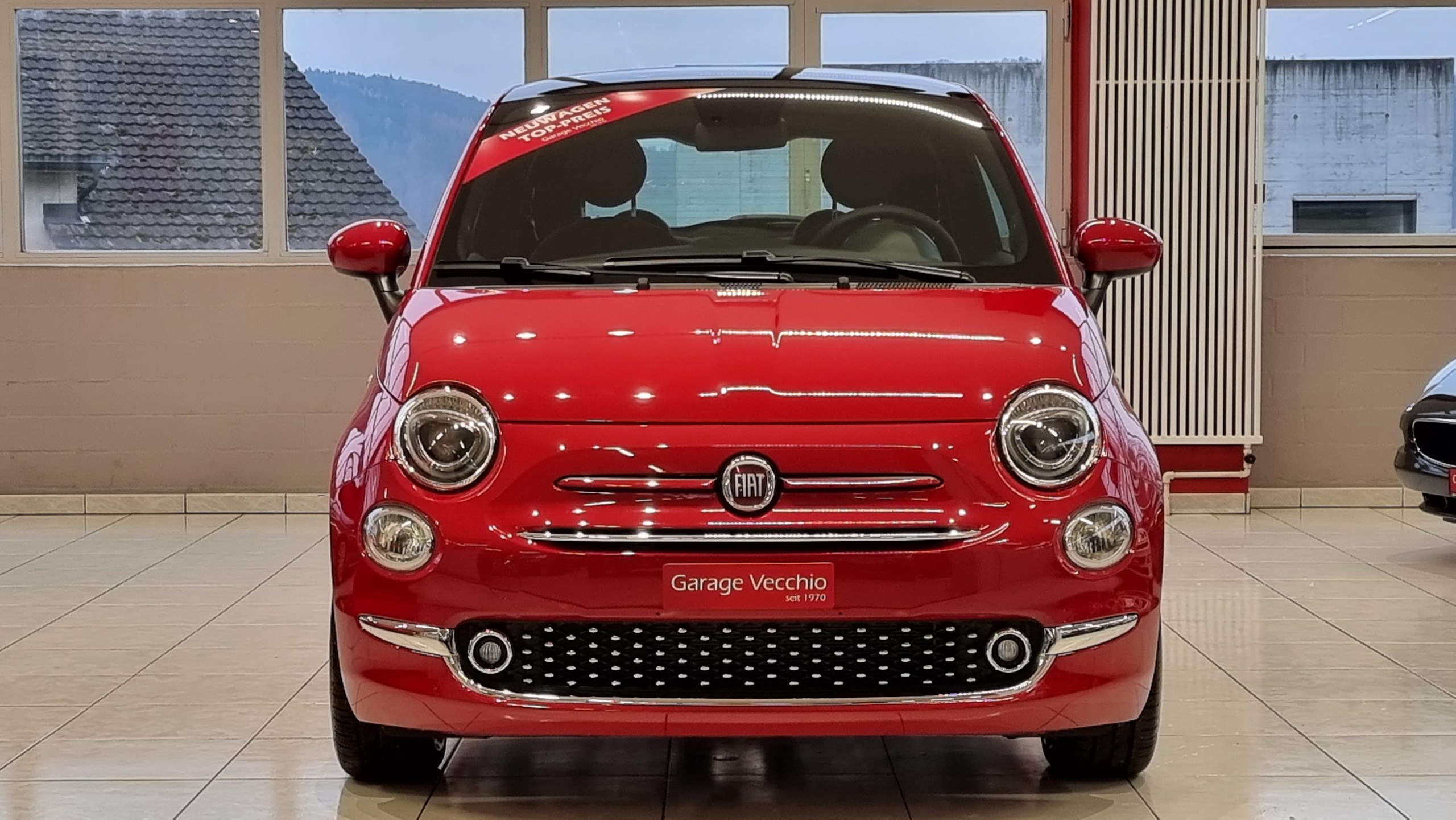 FIAT 500 1.0 Hybrid Red Sky