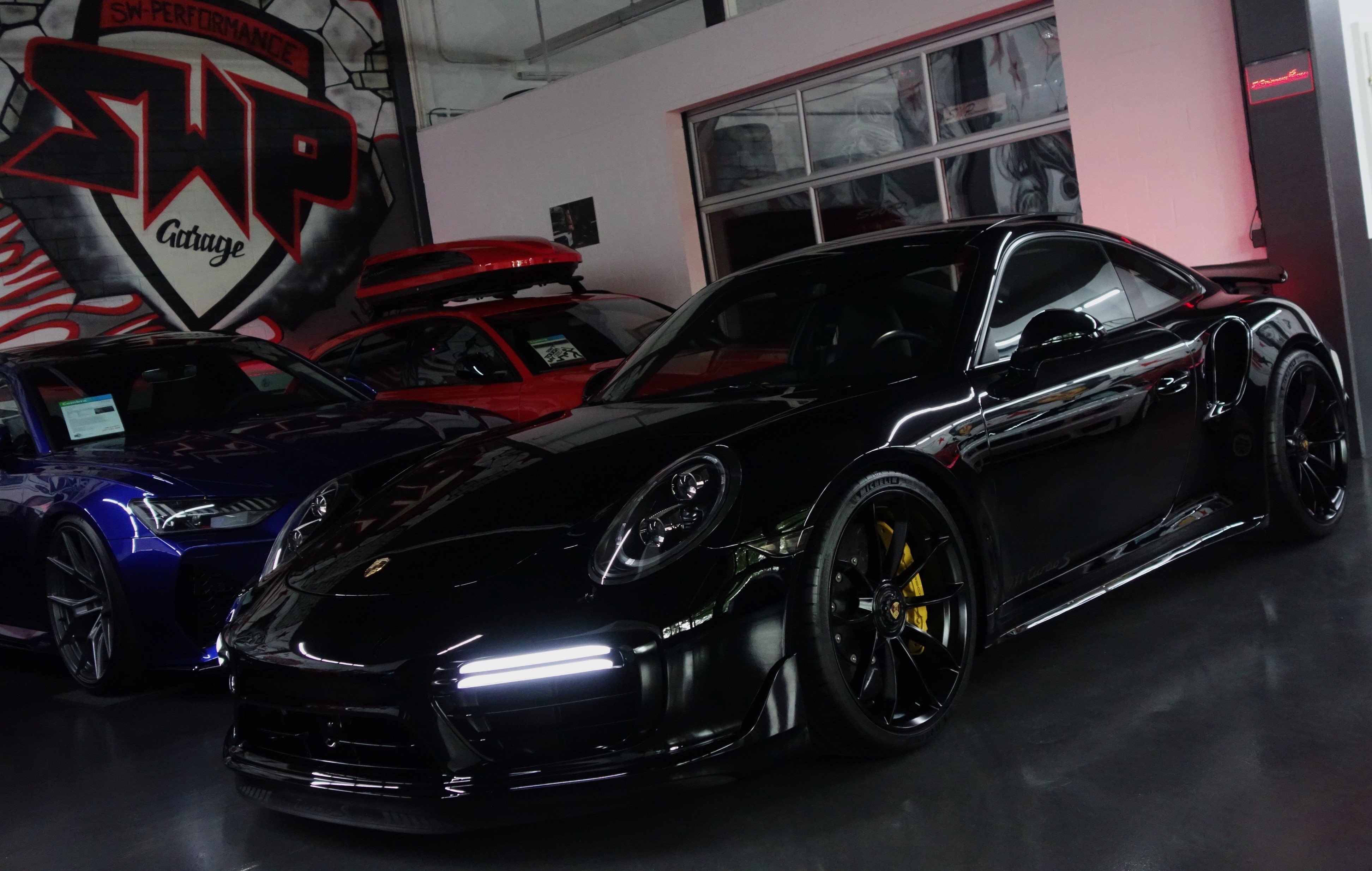 PORSCHE 911 TURBO S PDK BLACK DIVA PLAY 991.2 580PS