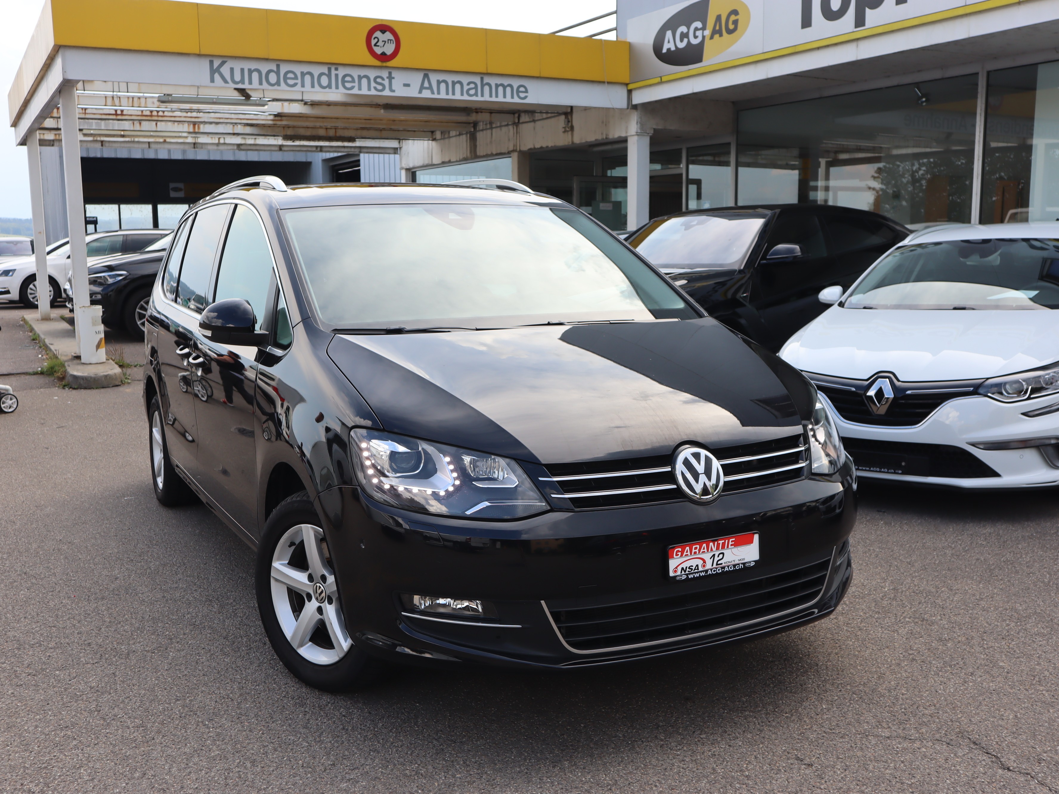 VW Sharan 2.0 TDI BMT Highline DSG ** 7- Sitze im Leder ** Anh.Kupplung 2200 Kg. ** Gr.PR.Schiebedach ** Bi-Xonen **