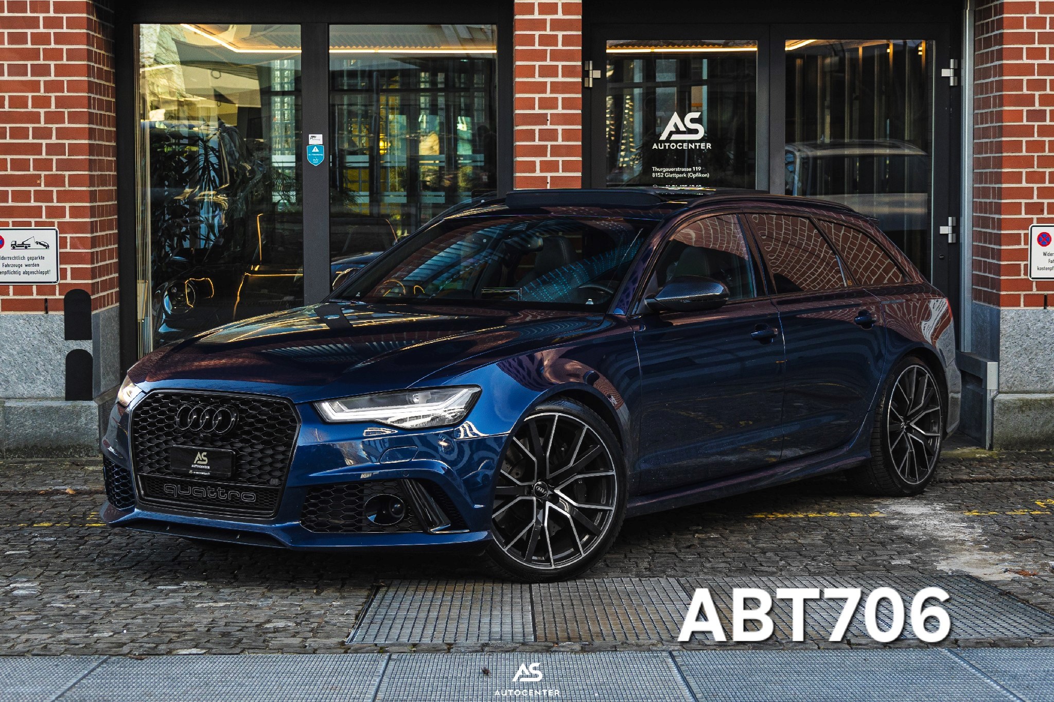 AUDI RS6 TFSI V8 *ABT 706* (CH) SAN MARINO BLUE | B&O | PANO | SoftClose | Carbon | Vmax 320 km/h