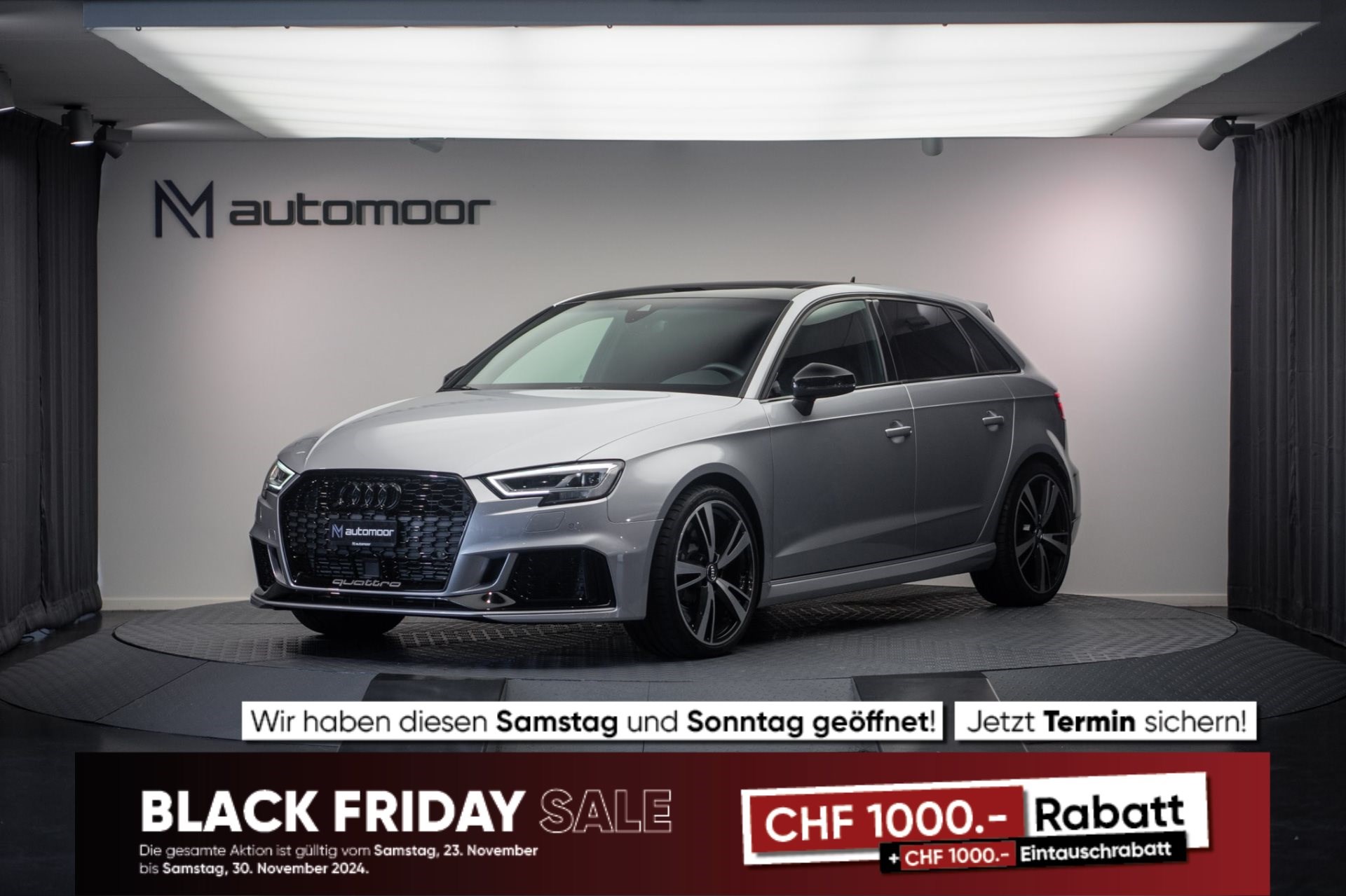 AUDI RS3 Sportback 2.5 TFSI quattro *CH-Fahrzeug* *B&O* *Sportauspuff*