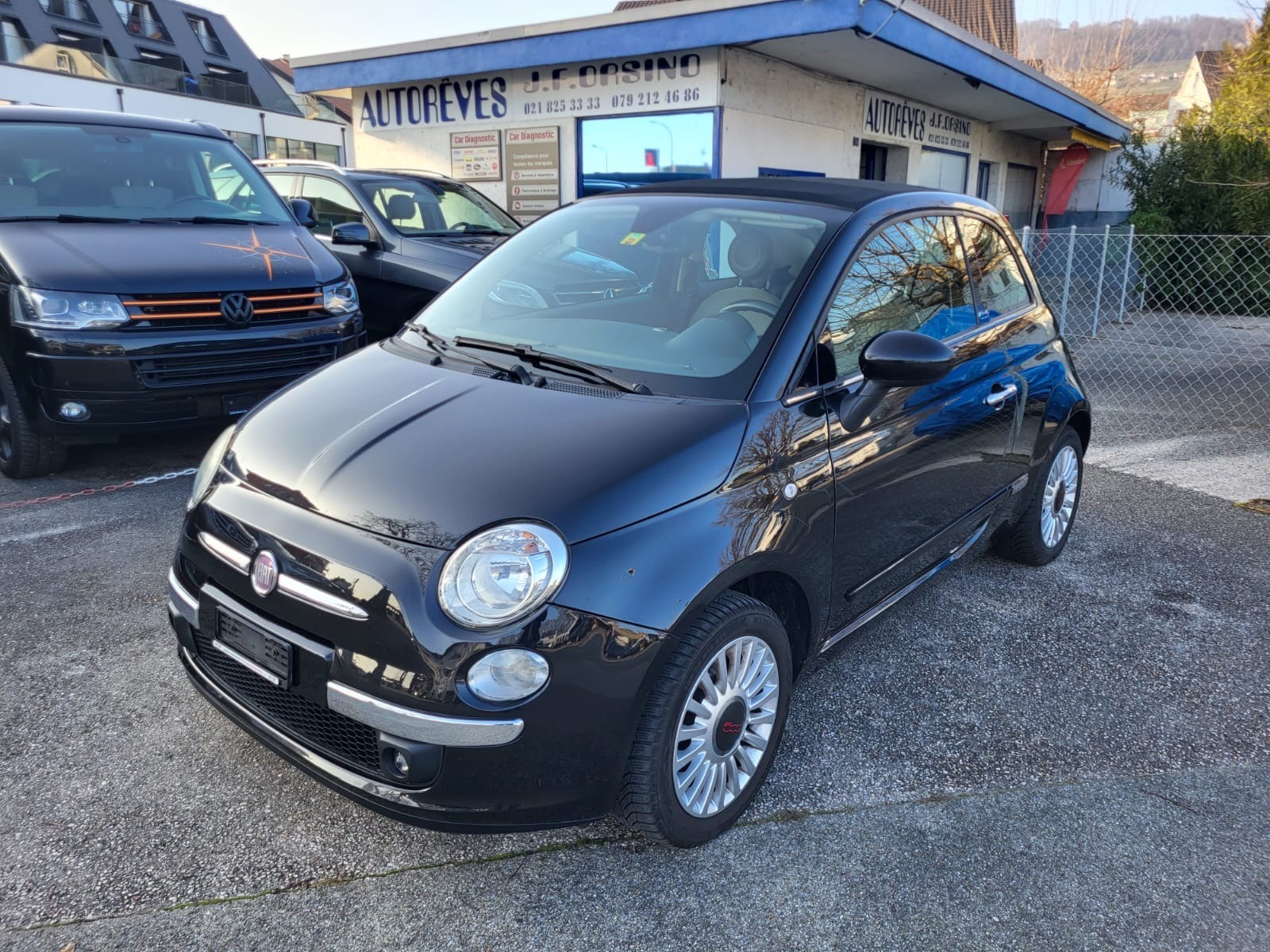 FIAT 500 0.9 Twinair Turbo Matt Black