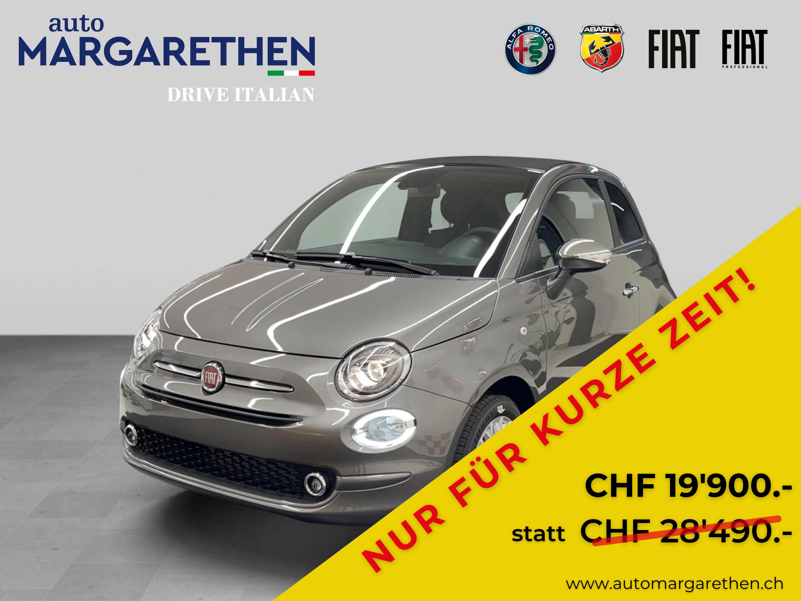 FIAT 500C 1.0 Hybrid Swiss Edition