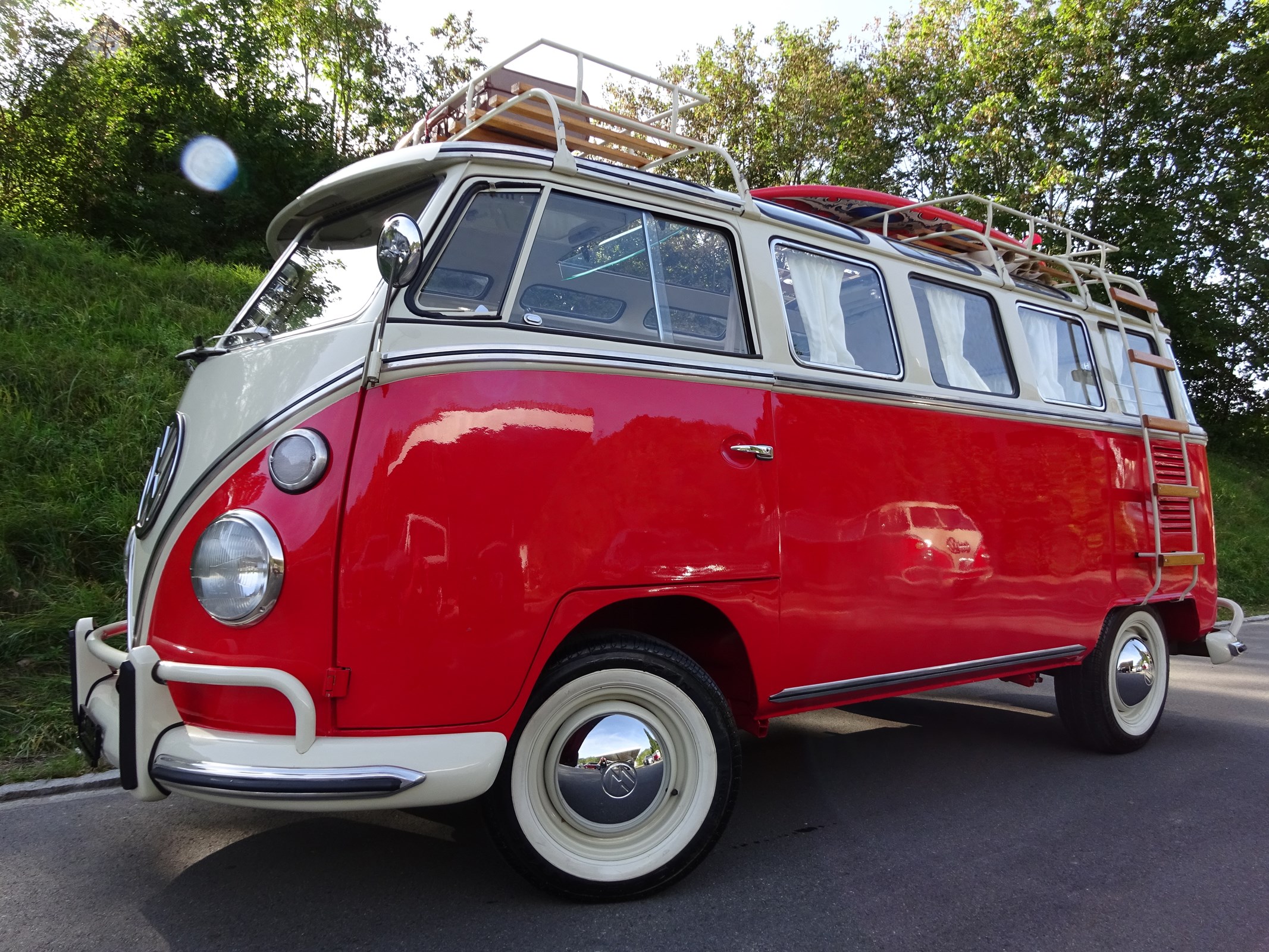 VW T1 Bulli SAMBA ROT/WEISS