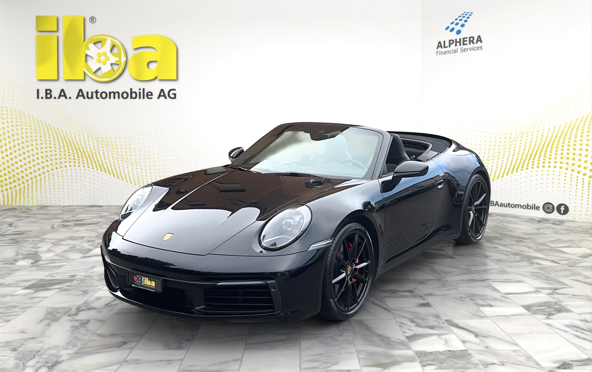 PORSCHE 911 Carrera 4S Cabriolet 4x4 Aut. Black Edition Sport Chrono Paket!