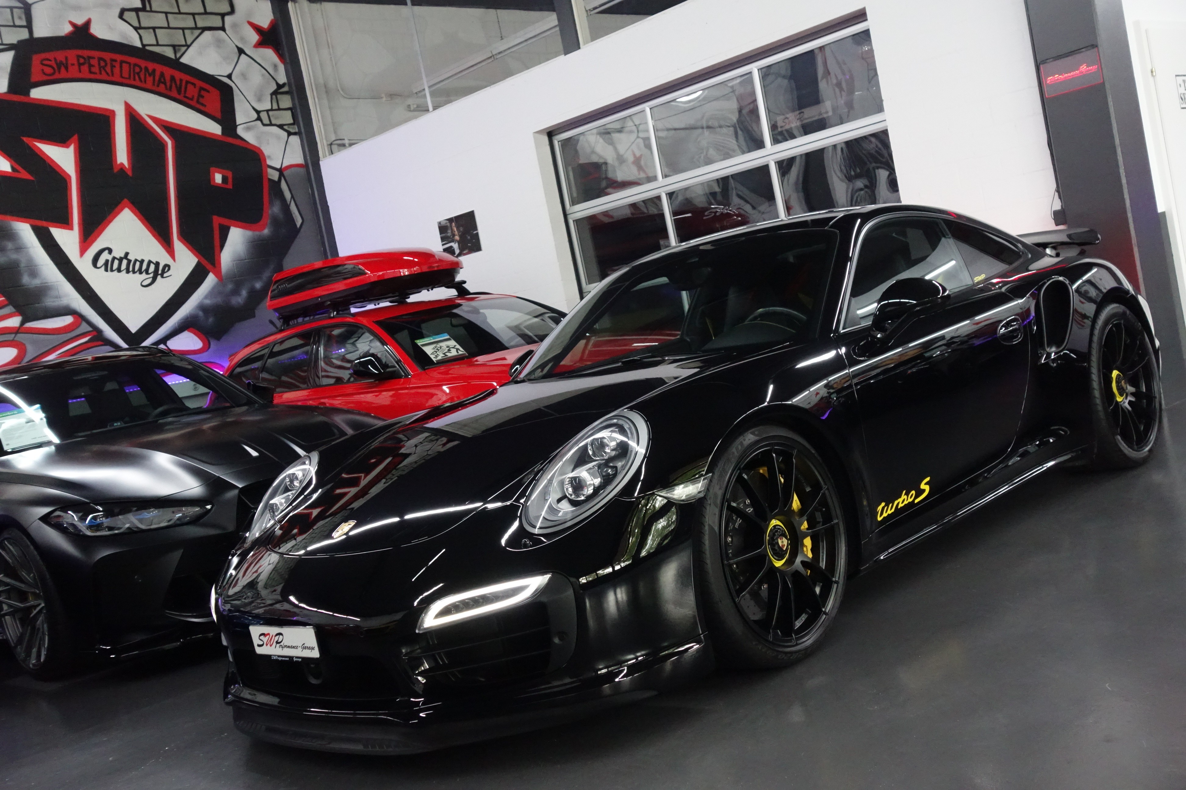 PORSCHE 911 TURBO S PDK BLACK CH-FZ 991.1 0.Z-TECHART