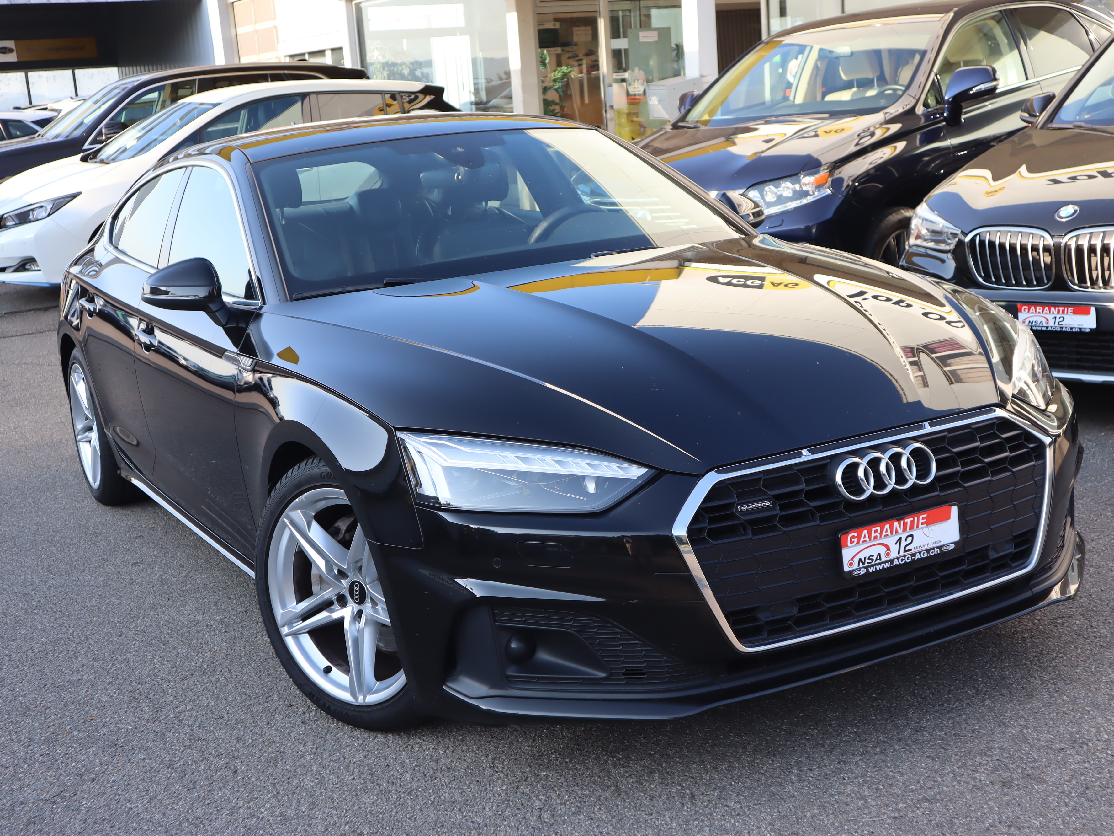 AUDI A5 Sportback 40 TDI Attraction quattro S-Line ** Voll-Leder Ausstattung ** Elektrische Heckklappe ** Gr-Navi ** RF-Kamera *