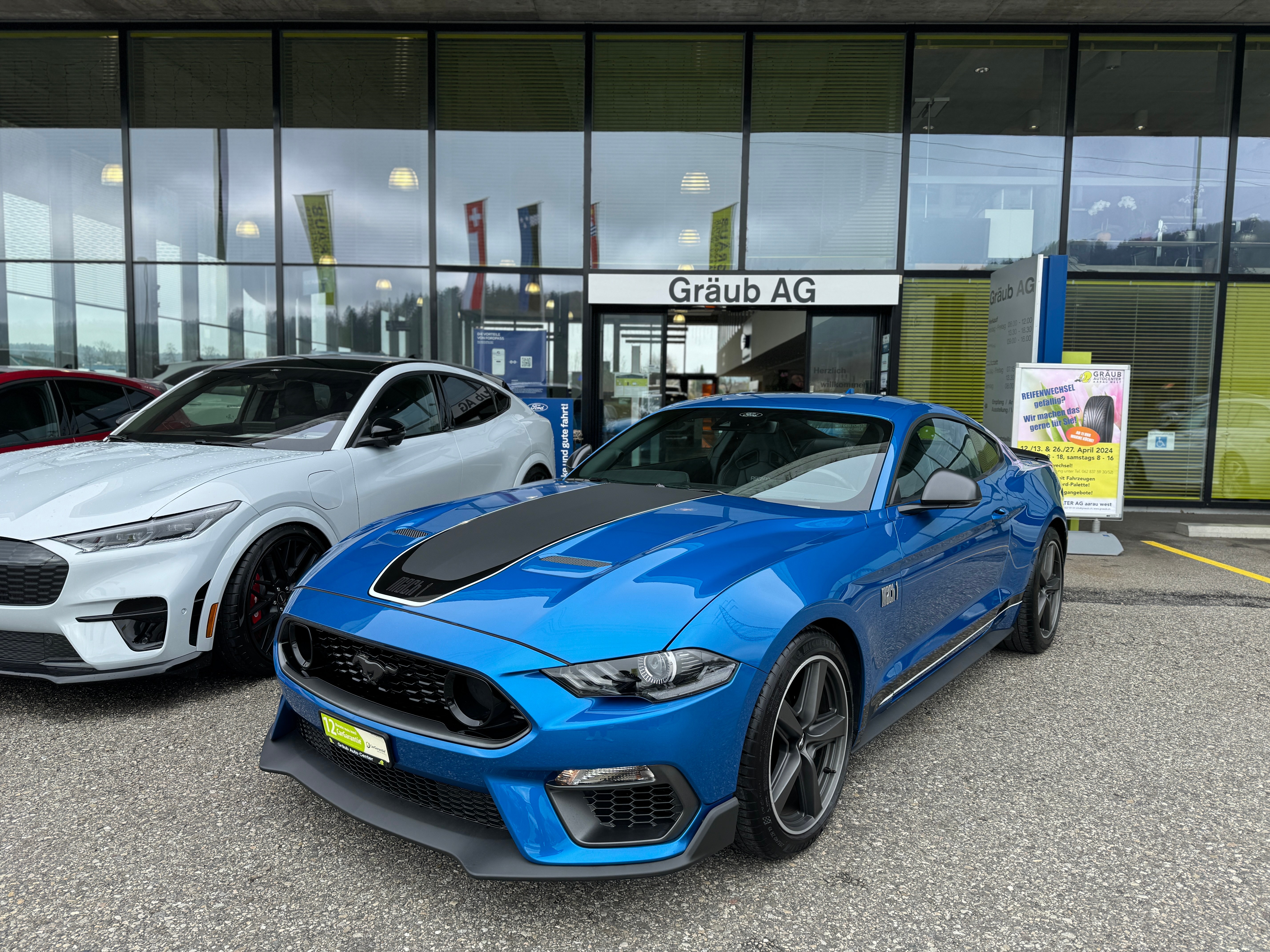 FORD Mustang Fastback 5.0 V8 Mach 1 VELOCITY BLUE MANUELL - RECARO