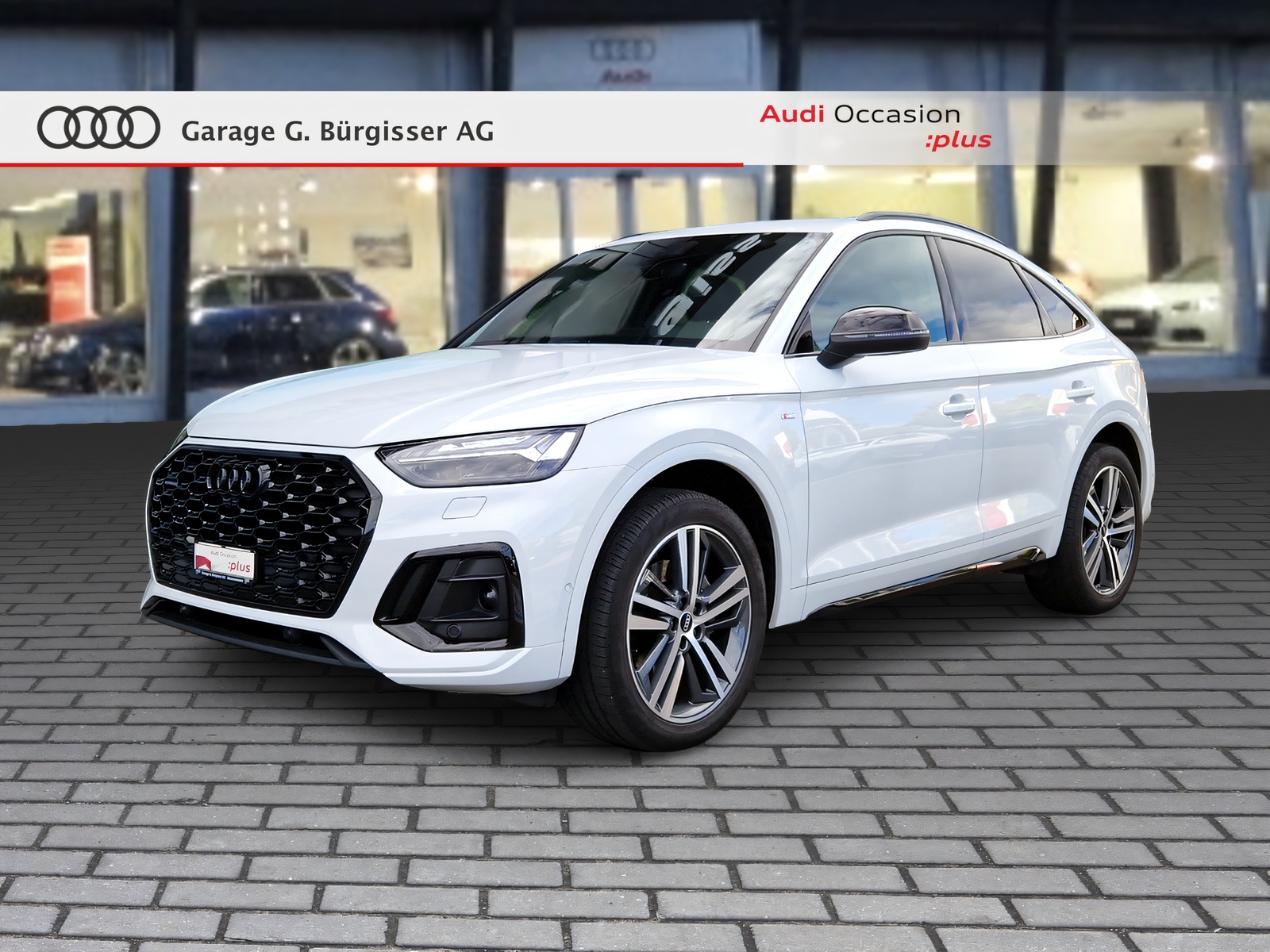 AUDI Q5 Sportback 40 TDI S line Black Edition quattro Gletscherweiss Metallic