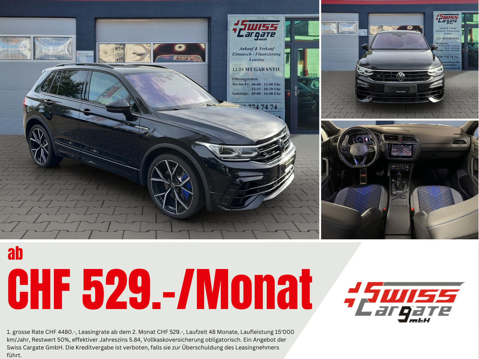 VW Tiguan 2.0TSI R 4Motion DSG Black Style mit AHK & Akrapovic + Panoramadach