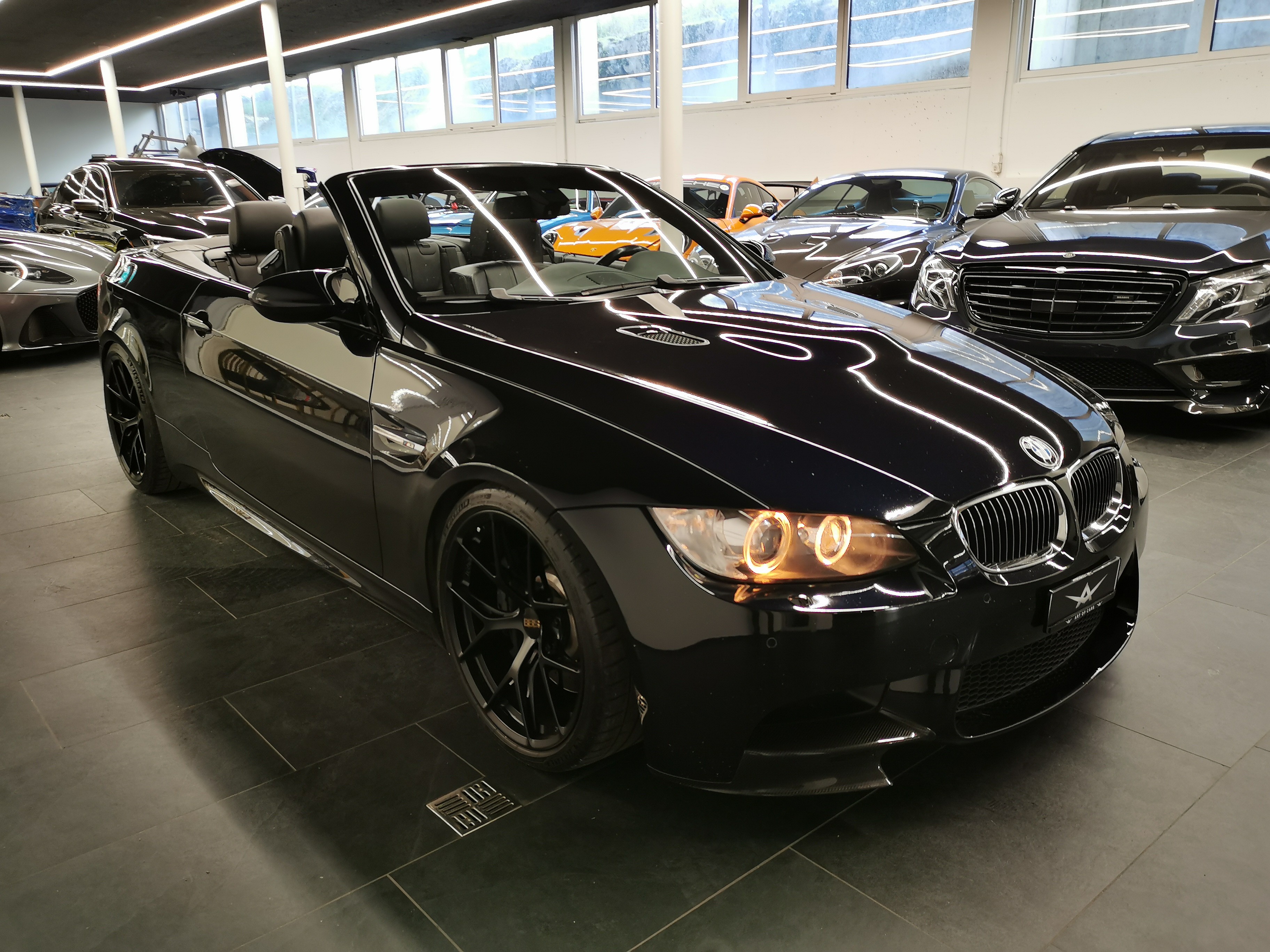 BMW M3 ALL BLACK Cabriolet DSG BBS 19 ZOLL KW FAHRWWERK DISTANZSCHEIBEN LEDER SCHWARZ TRAUM