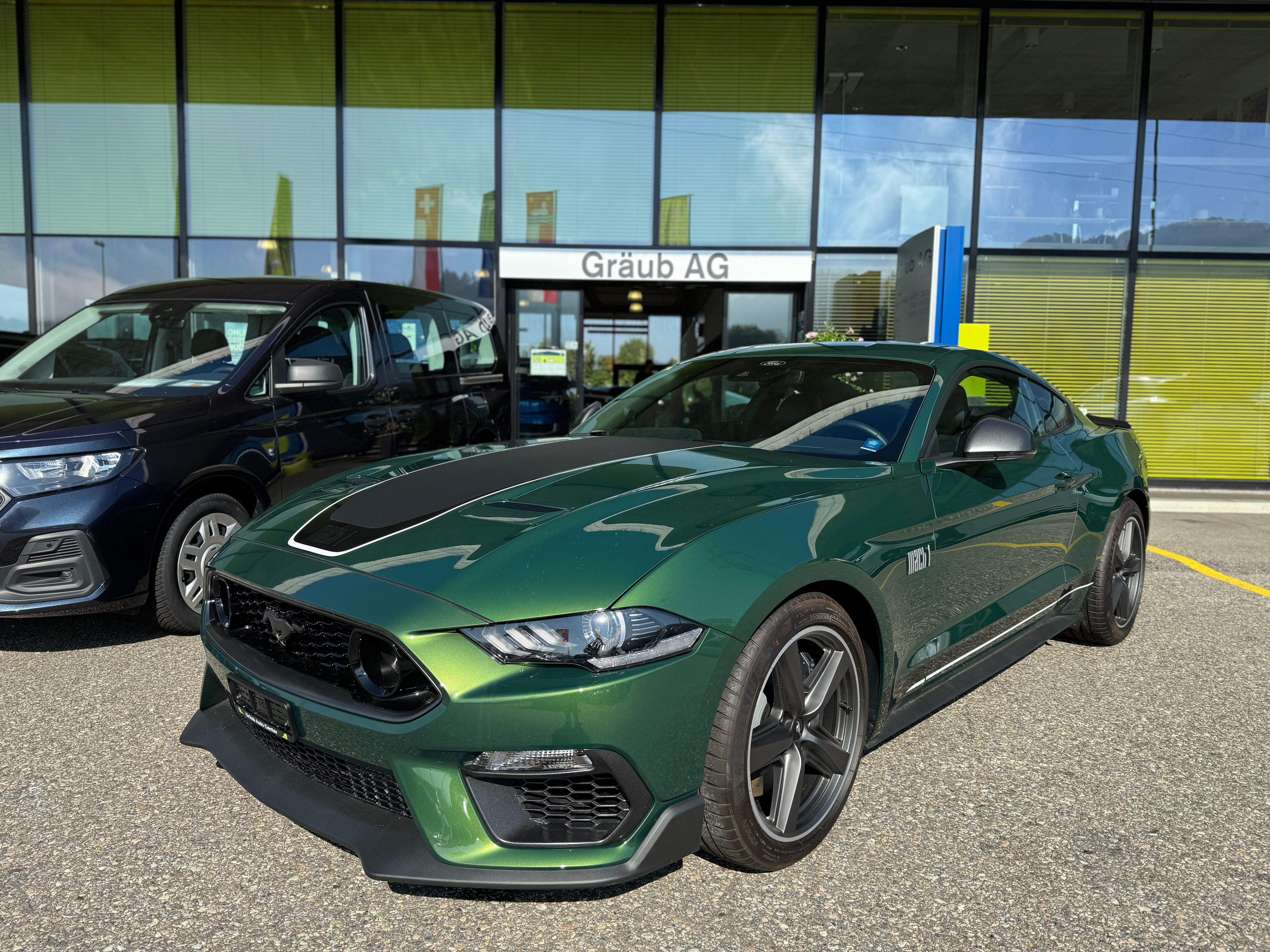 FORD Mustang Fastback 5.0 V8 Mach 1 MANUELL Eruption Green