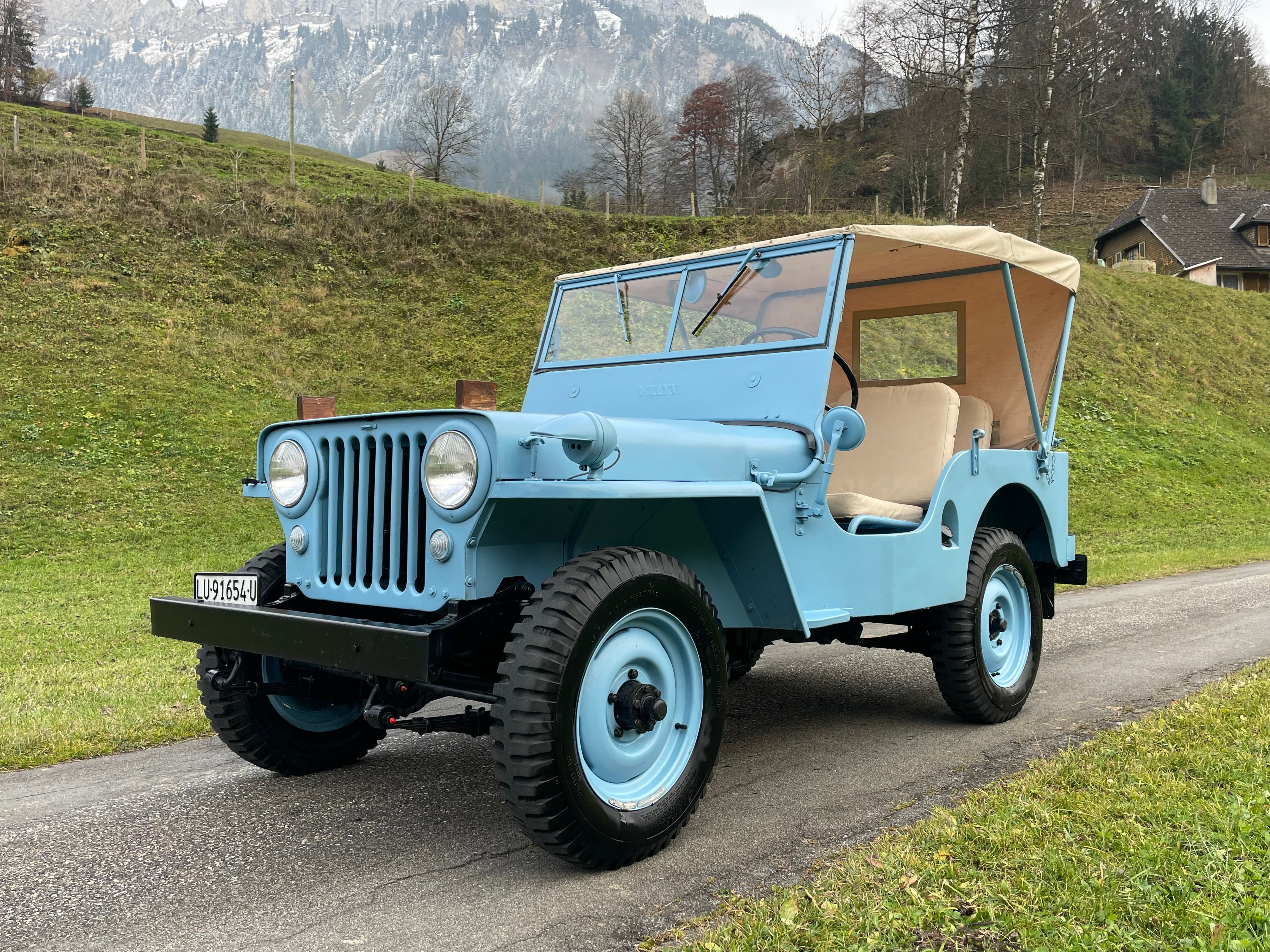 JEEP Willys CJ-2A Navy Blue Veteran