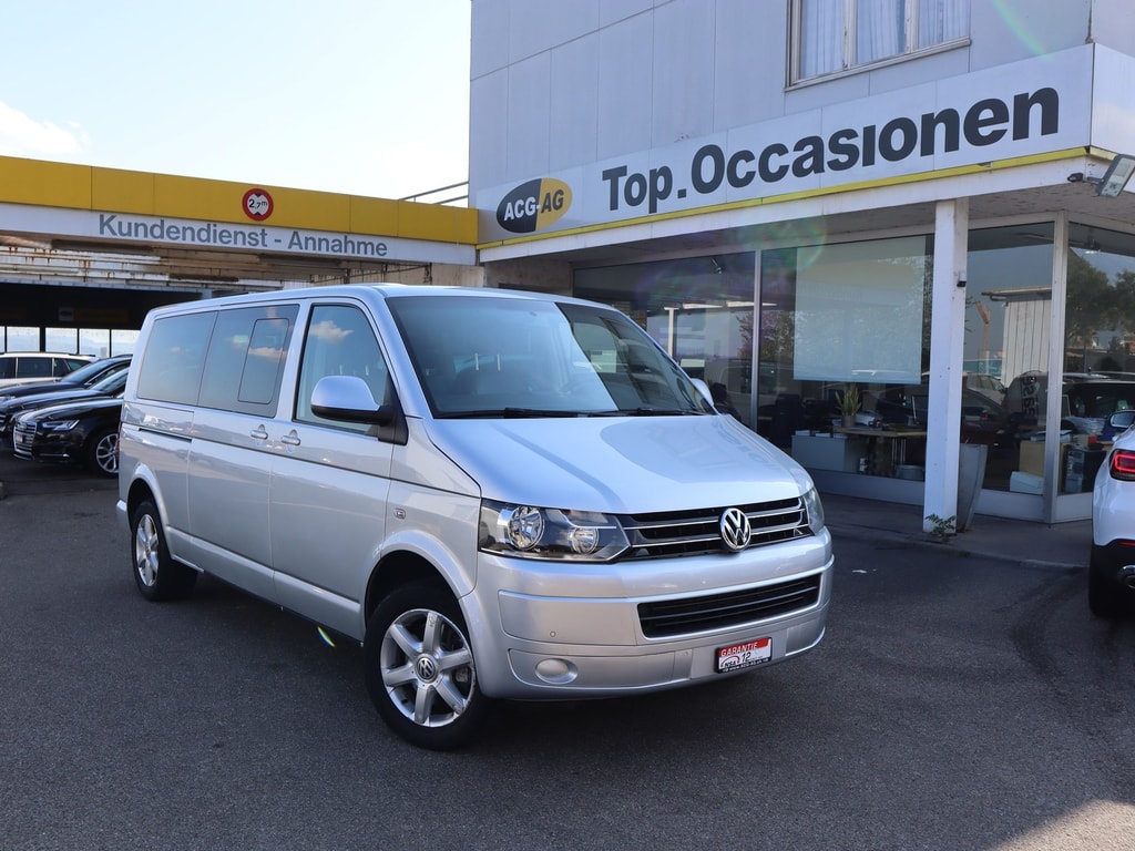 VW T5 Caravelle Comfortline 2.0 TDI CR 4Motion DSG ** Voll-Leder Ausstattung ** 8-PLätzer ** Nutzslast*