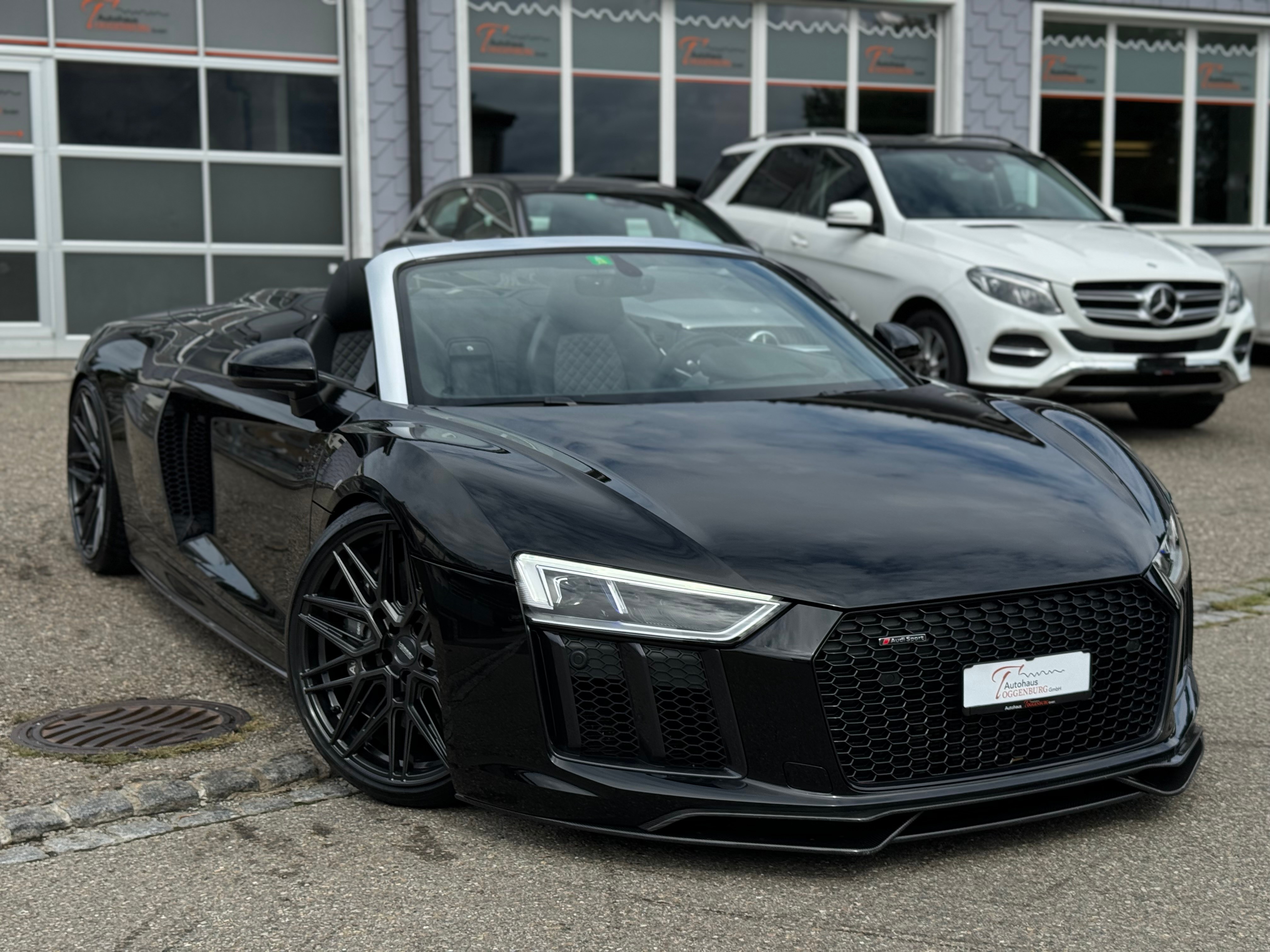 AUDI R8 Spyder 5.2 plus S-Tronic *KEIN OPF*CH-Fahrzeug*komplette Capristo Abgasanlage*VOSSEN WHEELS*