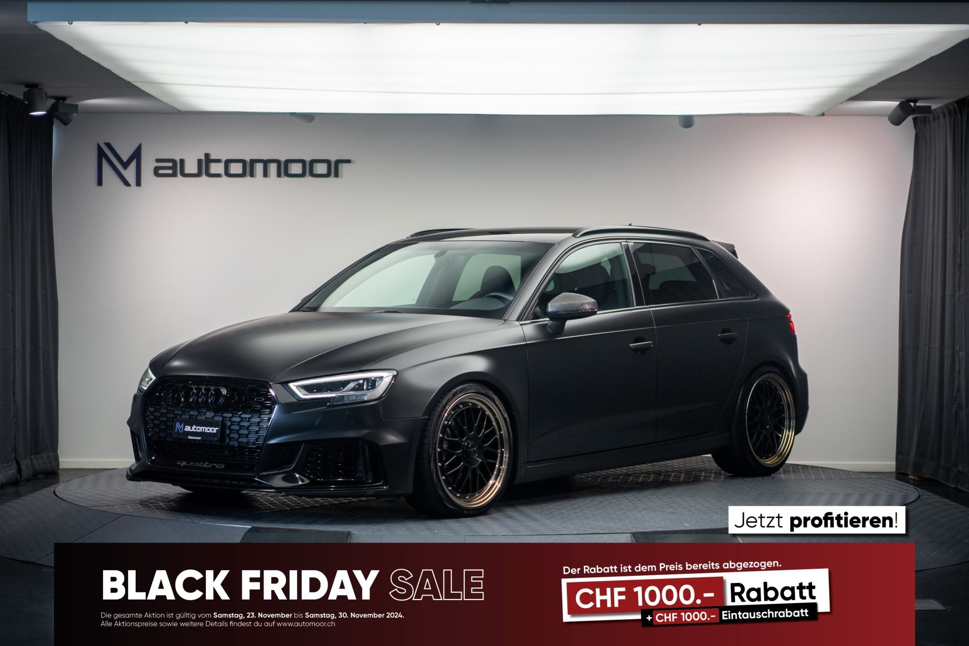 AUDI RS3 2.5 TFSI quattro *Black Satin* *ohne OPF* *Keramik Bremse* *GK Felgen*