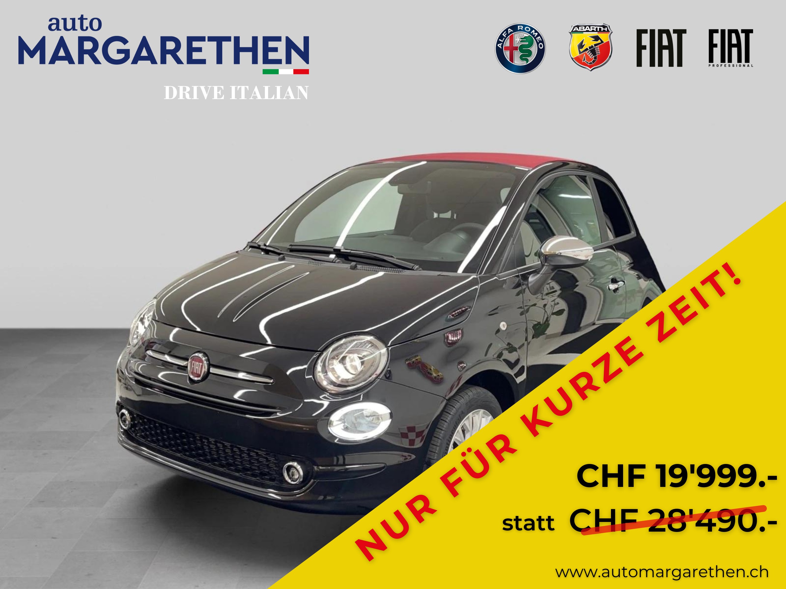 FIAT 500C 1.0 Hybrid Swiss Edition