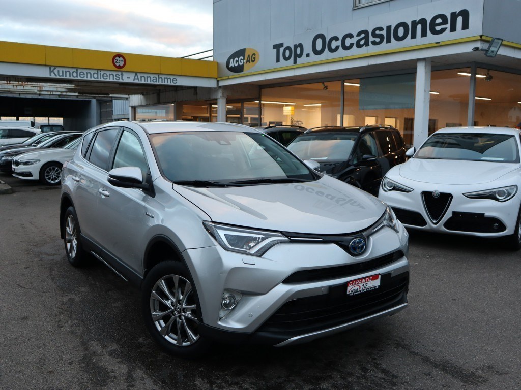 TOYOTA RAV-4 2.5 HSD Sol Premium e-CVT ** Voll-Leder ** Navi mit RF-kamera ** Anhängerkupplung ** ab MFK **