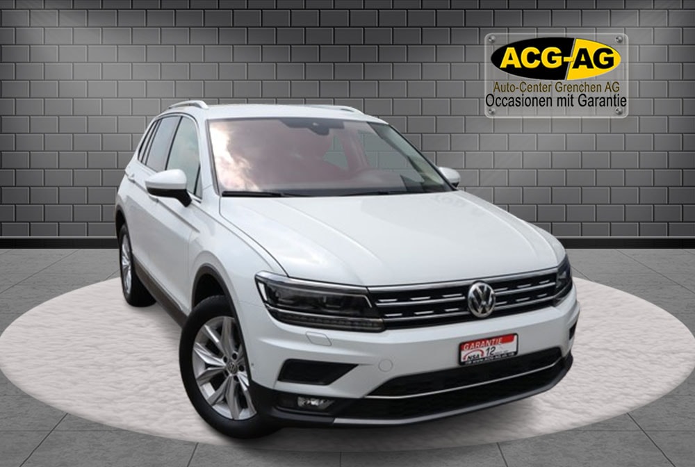 VW Tiguan 2.0 TDI SCR Highline 4Motion DSG ** Alcantara Stoff ** Cockpit ** Gr-Navi mit RF-Kamera ** Frisch ab MFK & Service **