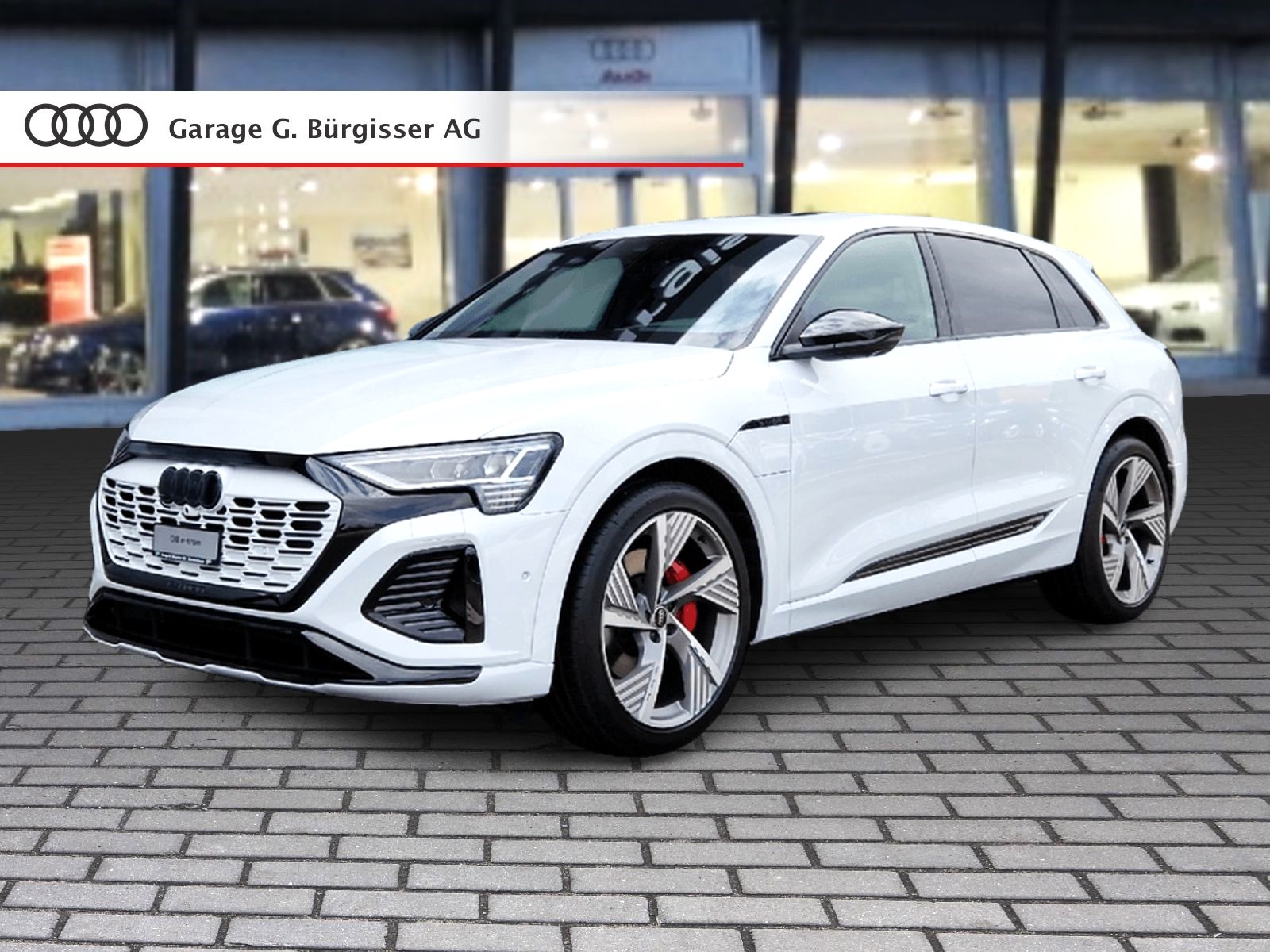 AUDI Q8 55 e-tron Black Edition quattro Gletscherweiss Metallic