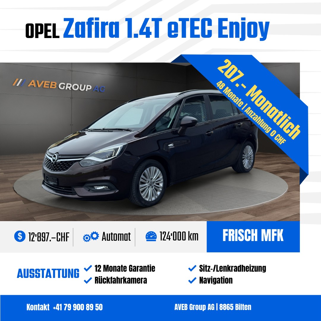 OPEL Zafira 1.4T eTEC Enjoy * 7 Platz